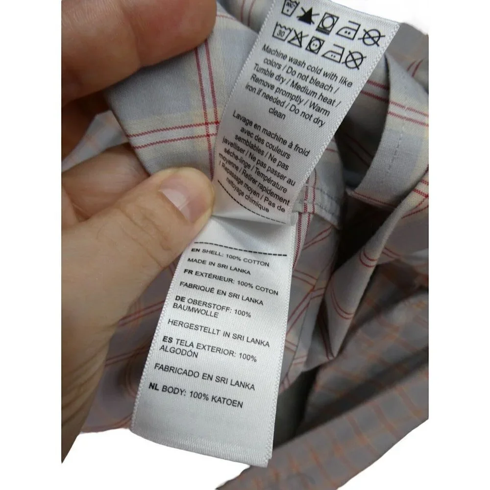 UNTUCKit Shirt Mens Size L Long Sleeve Wrinkle Free Button Up Plaid Ridgeview WF - Picture 5 of 10